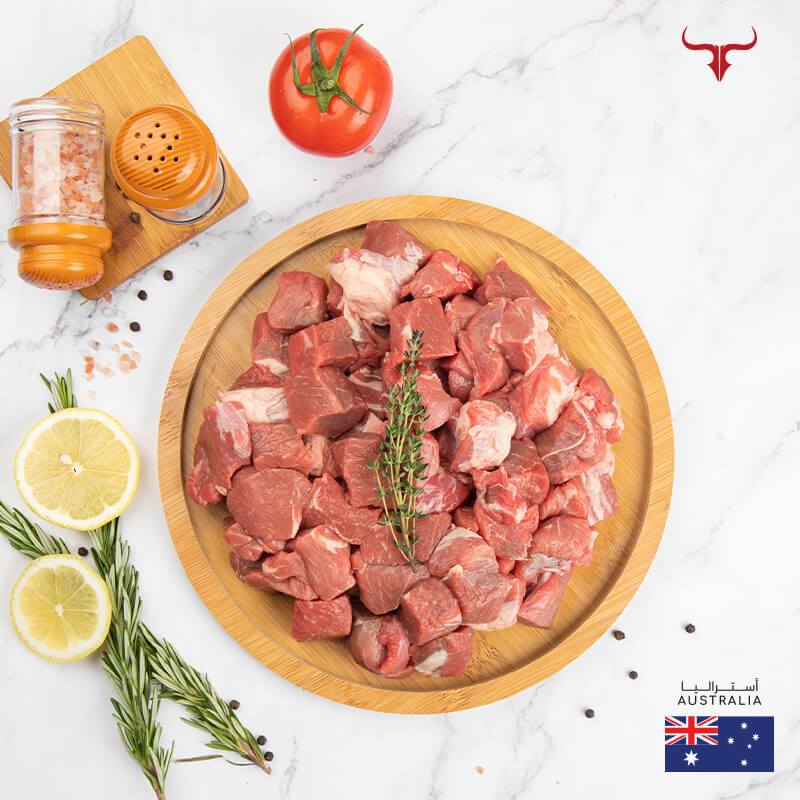 AUS Grass-Fed Boneless Lamb Mishkak Barbecue Cubes Offer 1kg