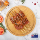 Seasoned AUS Grass-Fed Beef Mishkak Barbecue Cubes Skewers