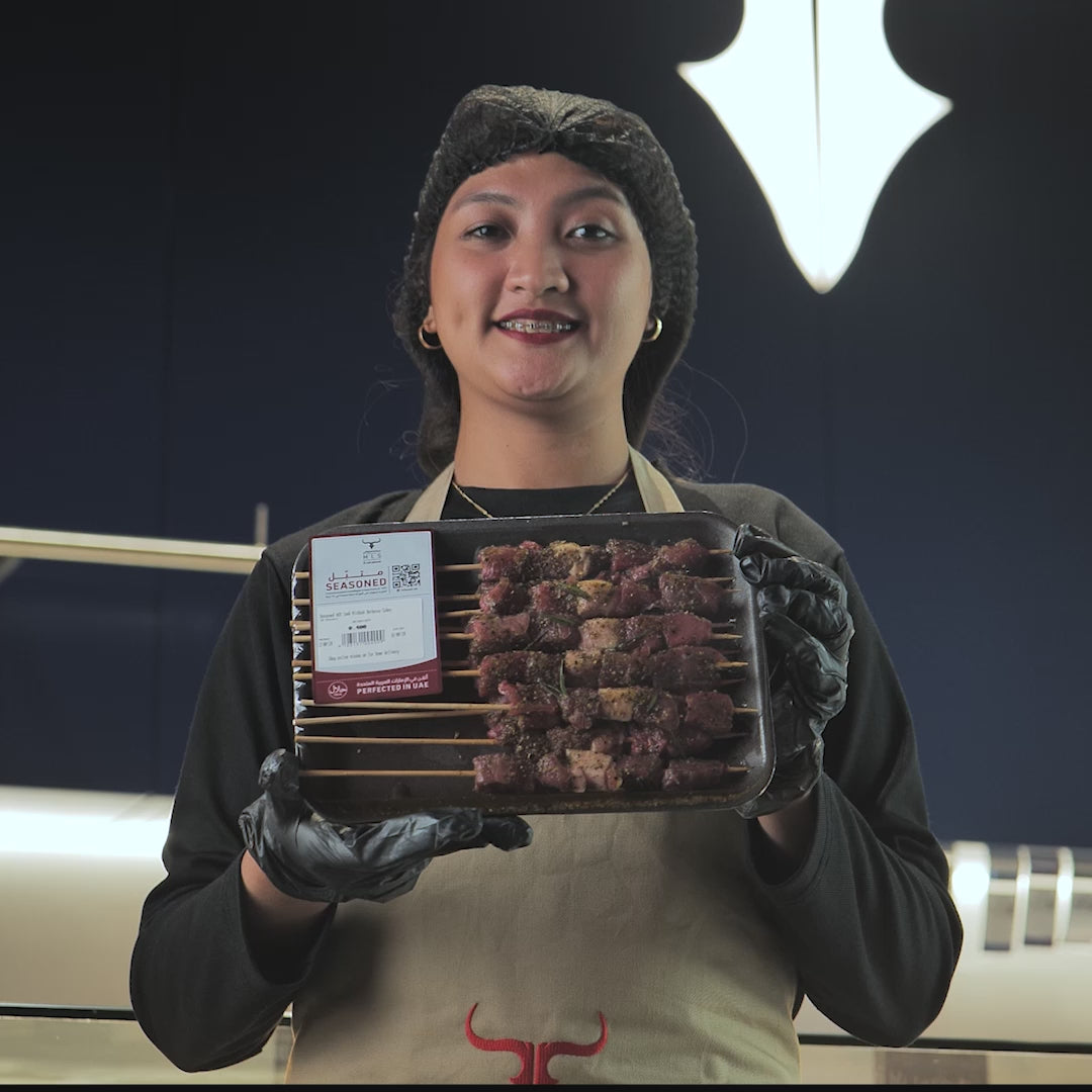 Seasoned AUS Lamb Mishkak Barbecue Cubes Skewers