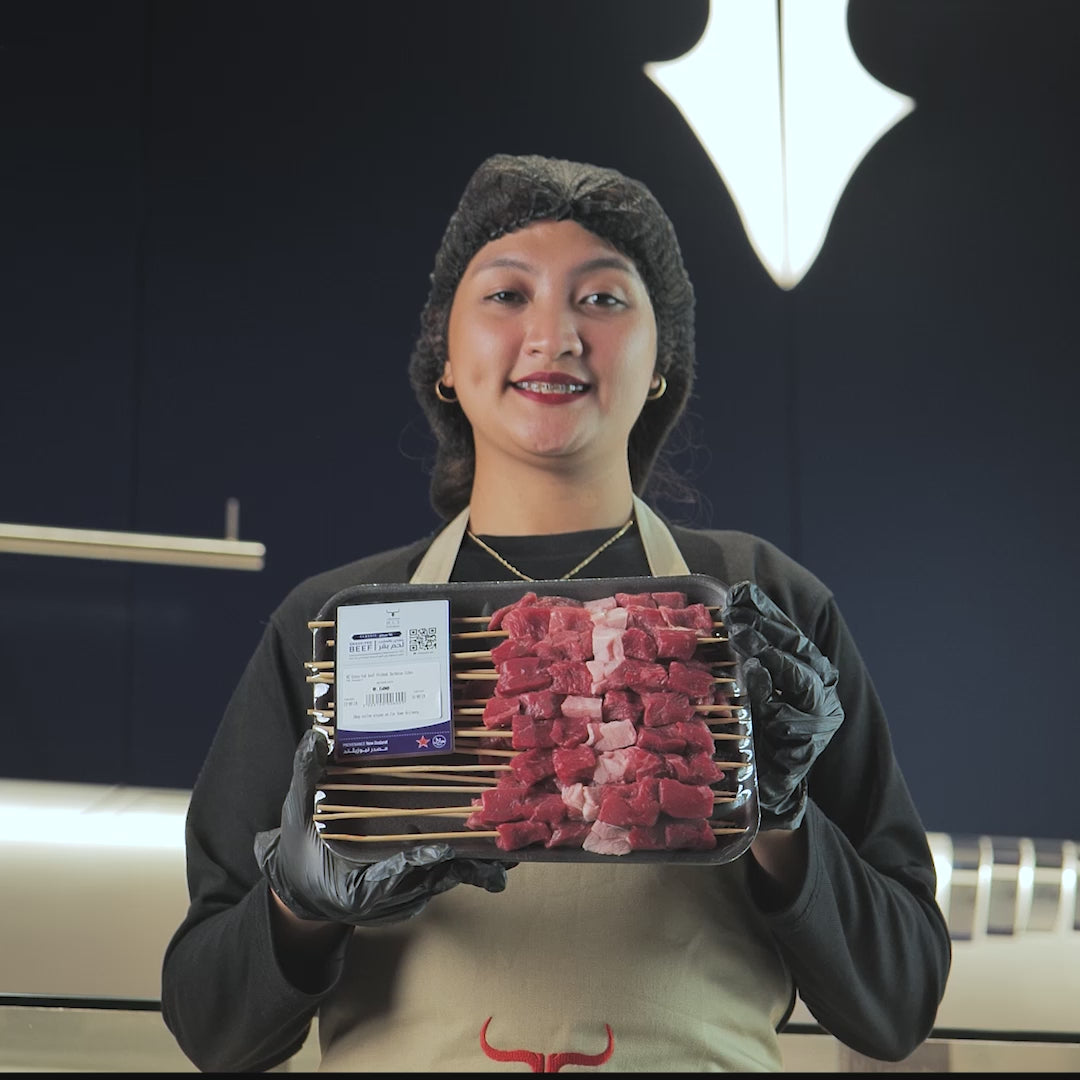 NZ Grass-Fed Beef Mishkak Barbecue Cubes Skewers