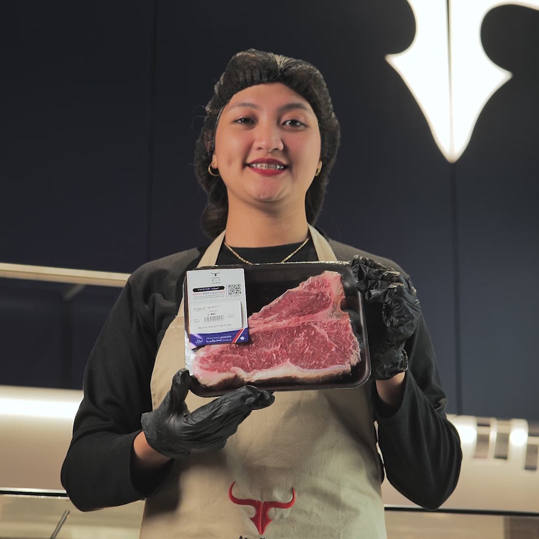 AUS Wagyu Beef Porterhouse Steak MB 4/5 x 1