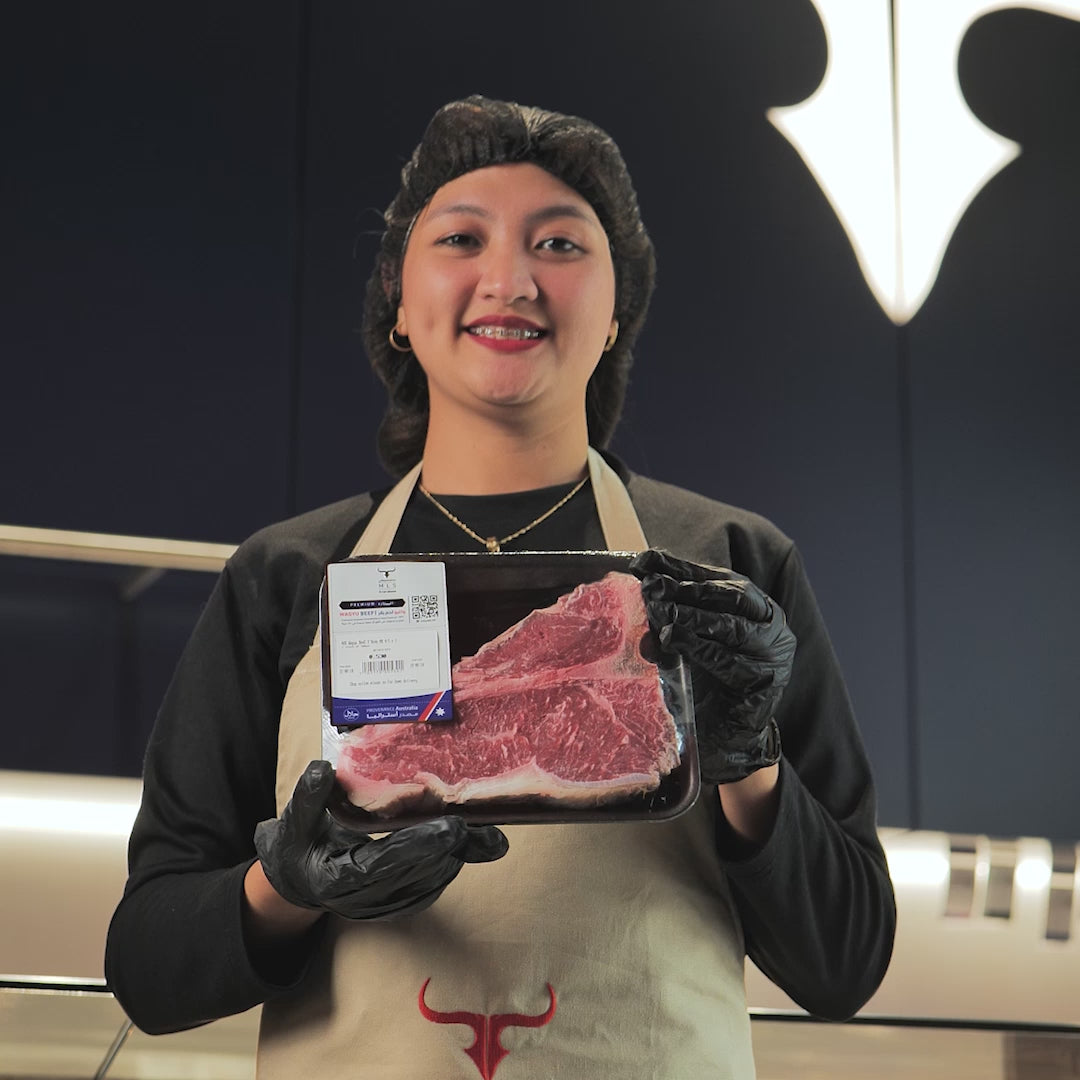 AUS Wagyu Beef Porterhouse Steak MB 4/5 x 1