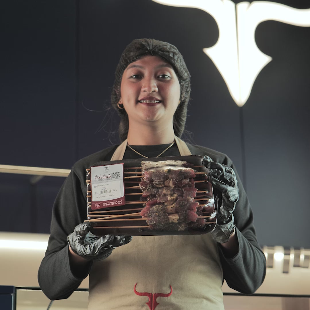 Local Seasoned NZ Grass-Fed Lamb Mishkak Skewers - 500gm